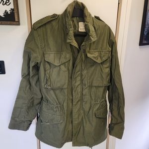 Authentic 1975 Vintage Marine Field Jacket Size Men's Small Long